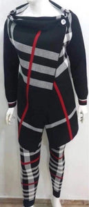 2 Two Piece Set Women track suit tops and pants hooded suit fashion plaid jogging femme sets two piece outfits sweat suits