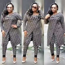 Load image into Gallery viewer, 2 Two Piece Set Women track suit tops and pants hooded suit fashion plaid jogging femme sets two piece outfits sweat suits