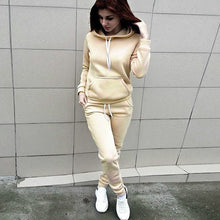 Load image into Gallery viewer, 2019 Autumn Winter 2 Piece Set Women Hoodie Pants Printed Tracksuit Pullover Sweatshirt Trousers With Pockets Tracksuit Suits